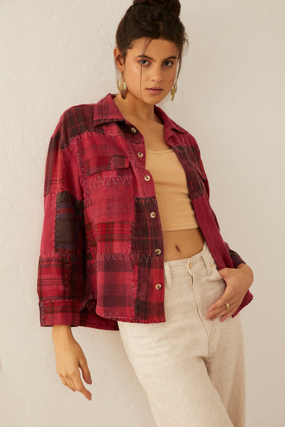 Myra Emma Dawn Patchwork Shacket