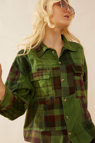 Myra Emma Dawn Patchwork Shacket