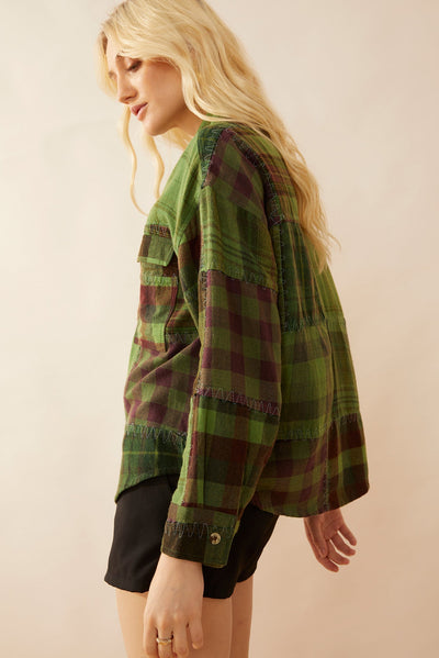 Myra Emma Dawn Patchwork Shacket