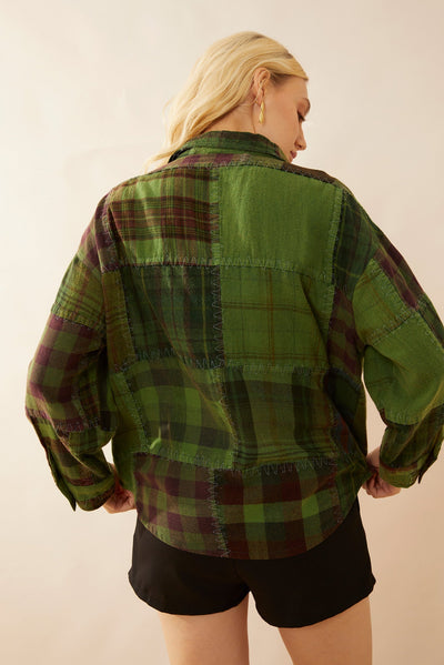 Myra Emma Dawn Patchwork Shacket