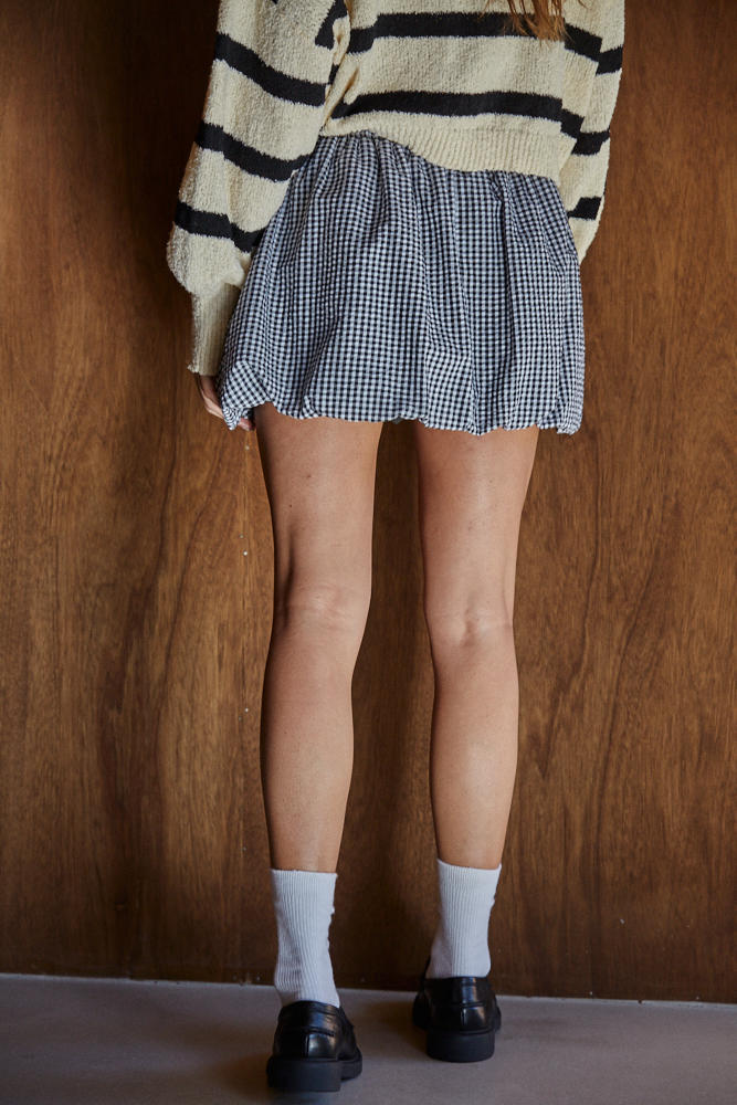 By Together Jessie Gingham Bubble Skort