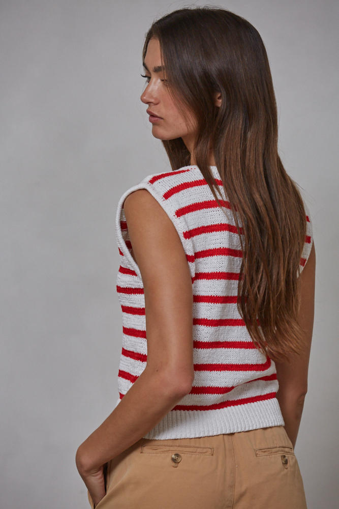 By Together Gayley Striped Vest Top
