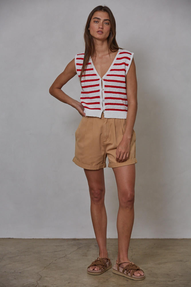 By Together Gayley Striped Vest Top