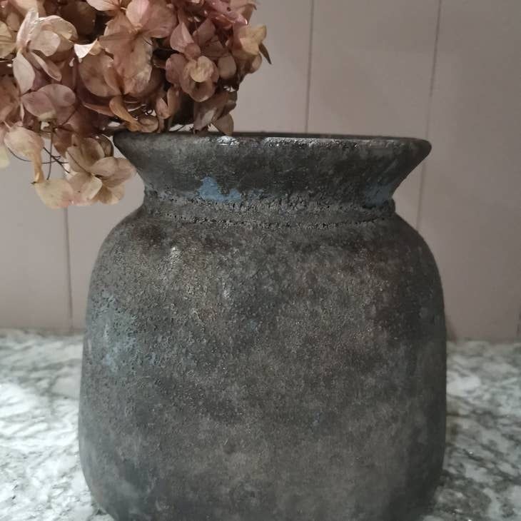 Pavot Blue Interiors Stone Vase