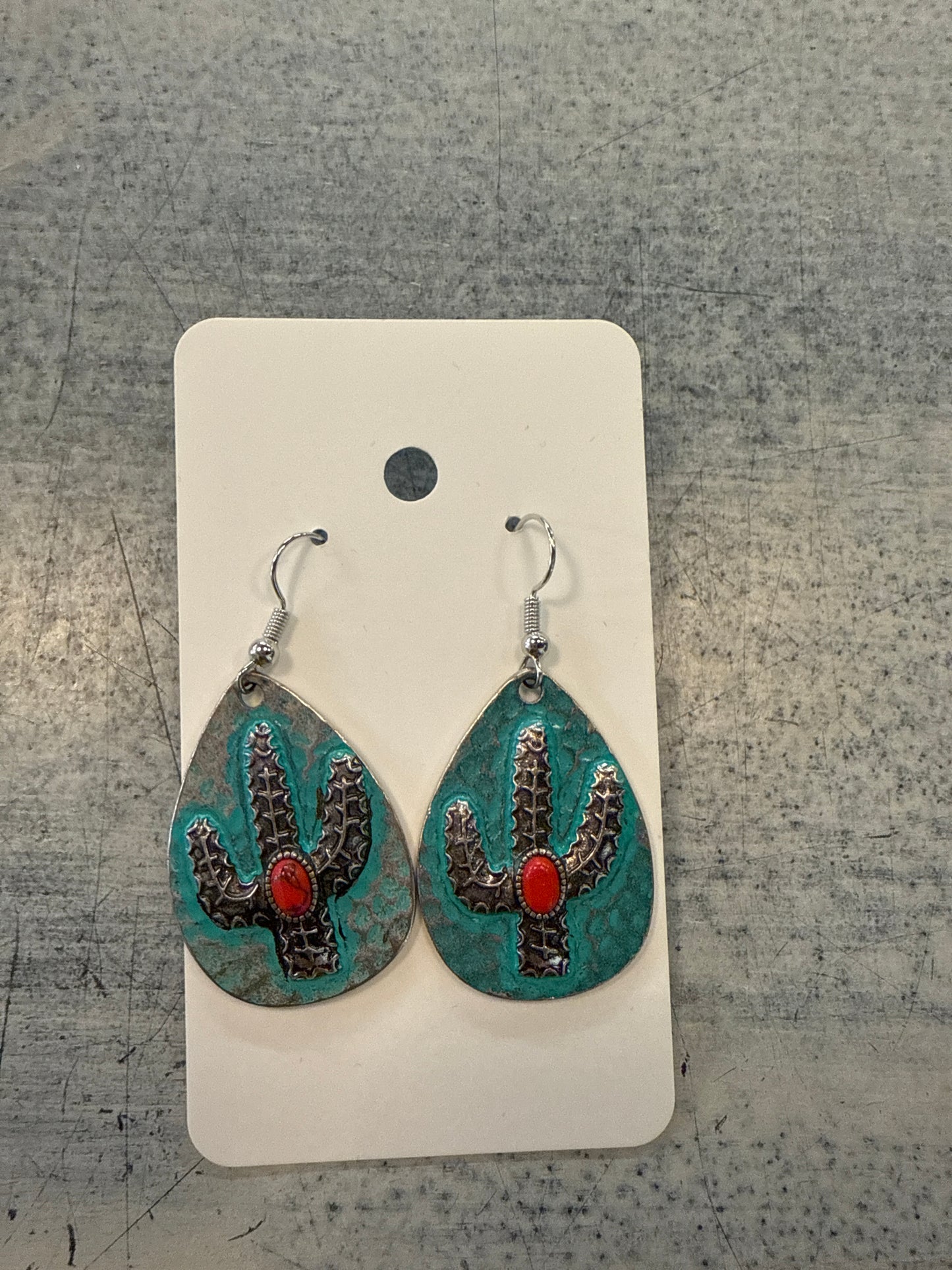 PJE Turquoise Cactus Earrings