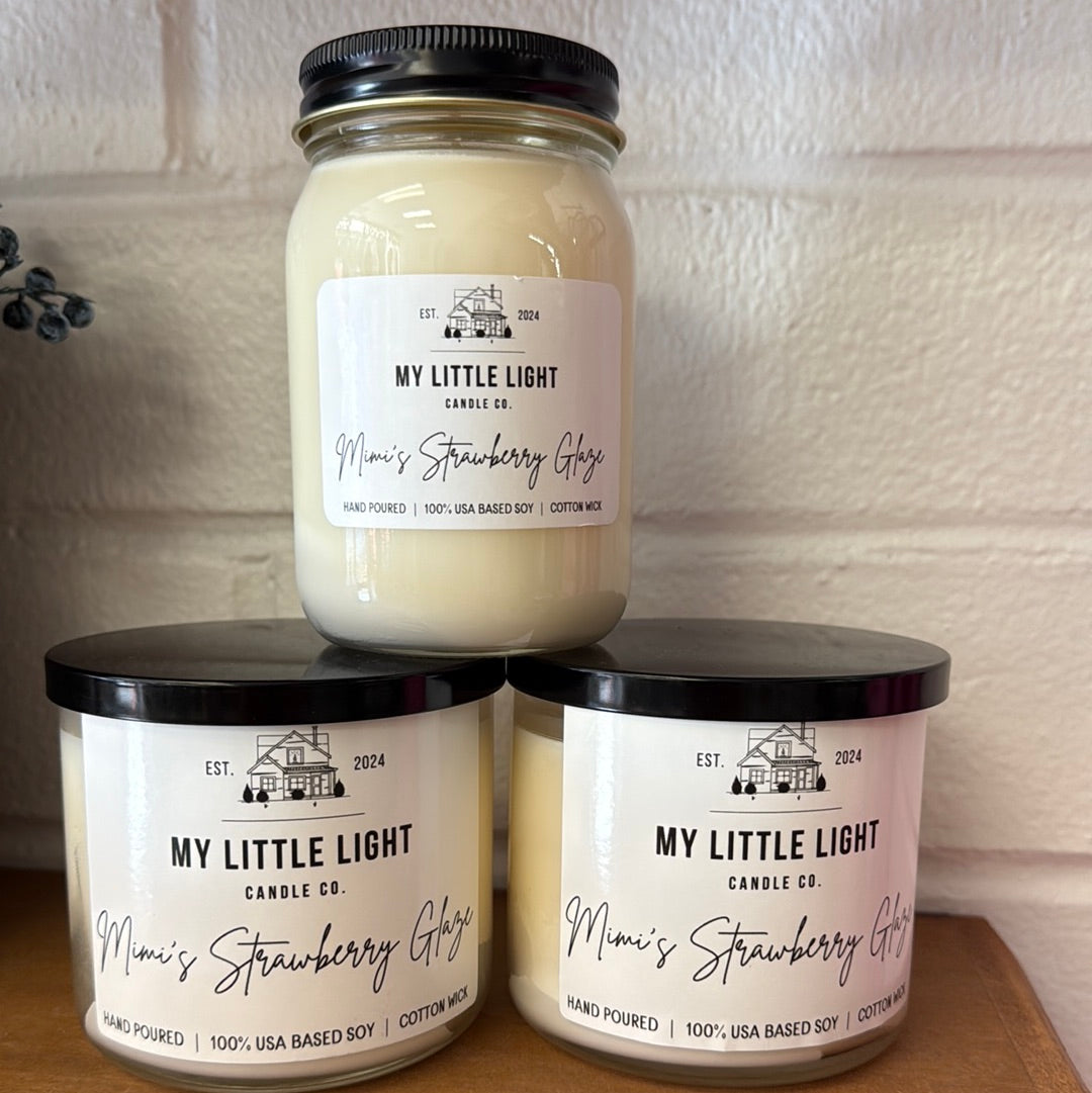 My Little Light Mimi's Strawberry Glaze Candle