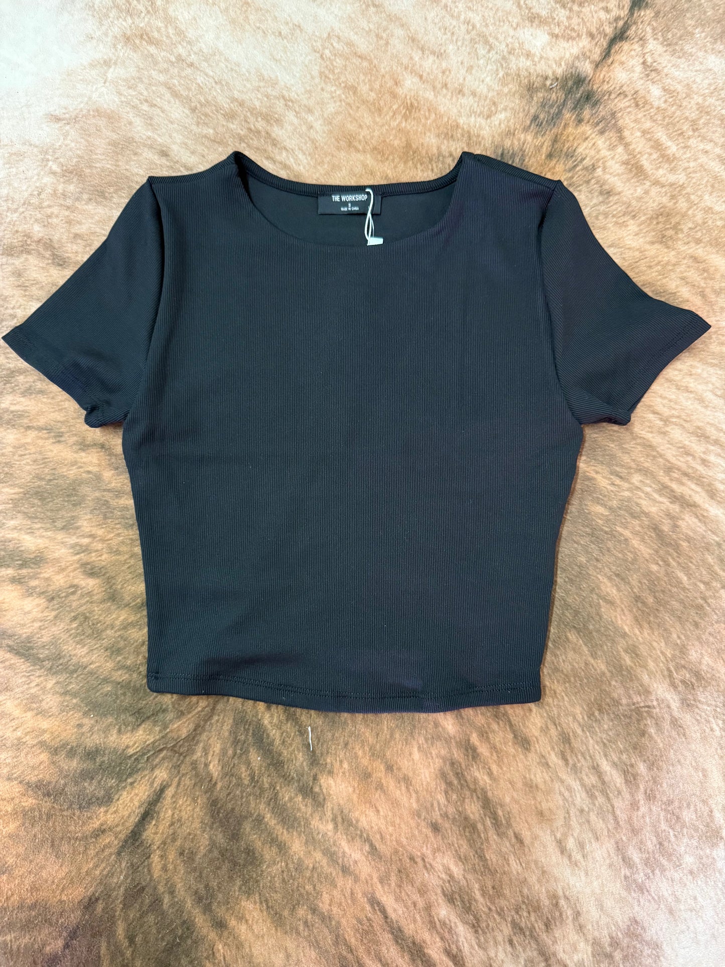 Blu Pepper Short Sleeve Seamless Crop Top