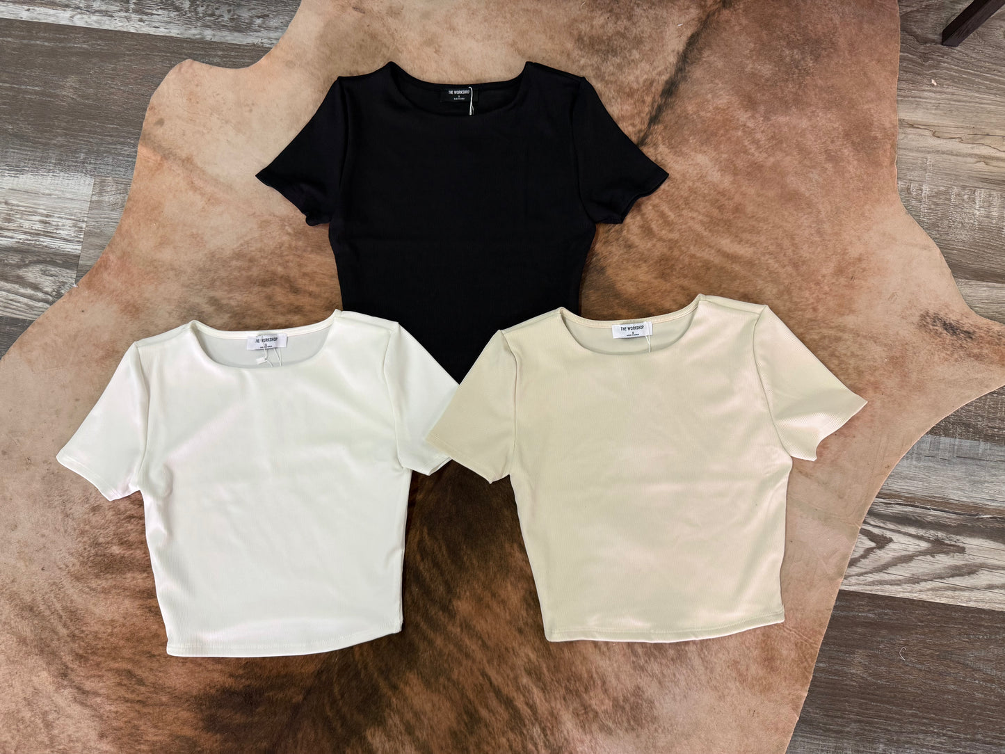 Blu Pepper Short Sleeve Seamless Crop Top