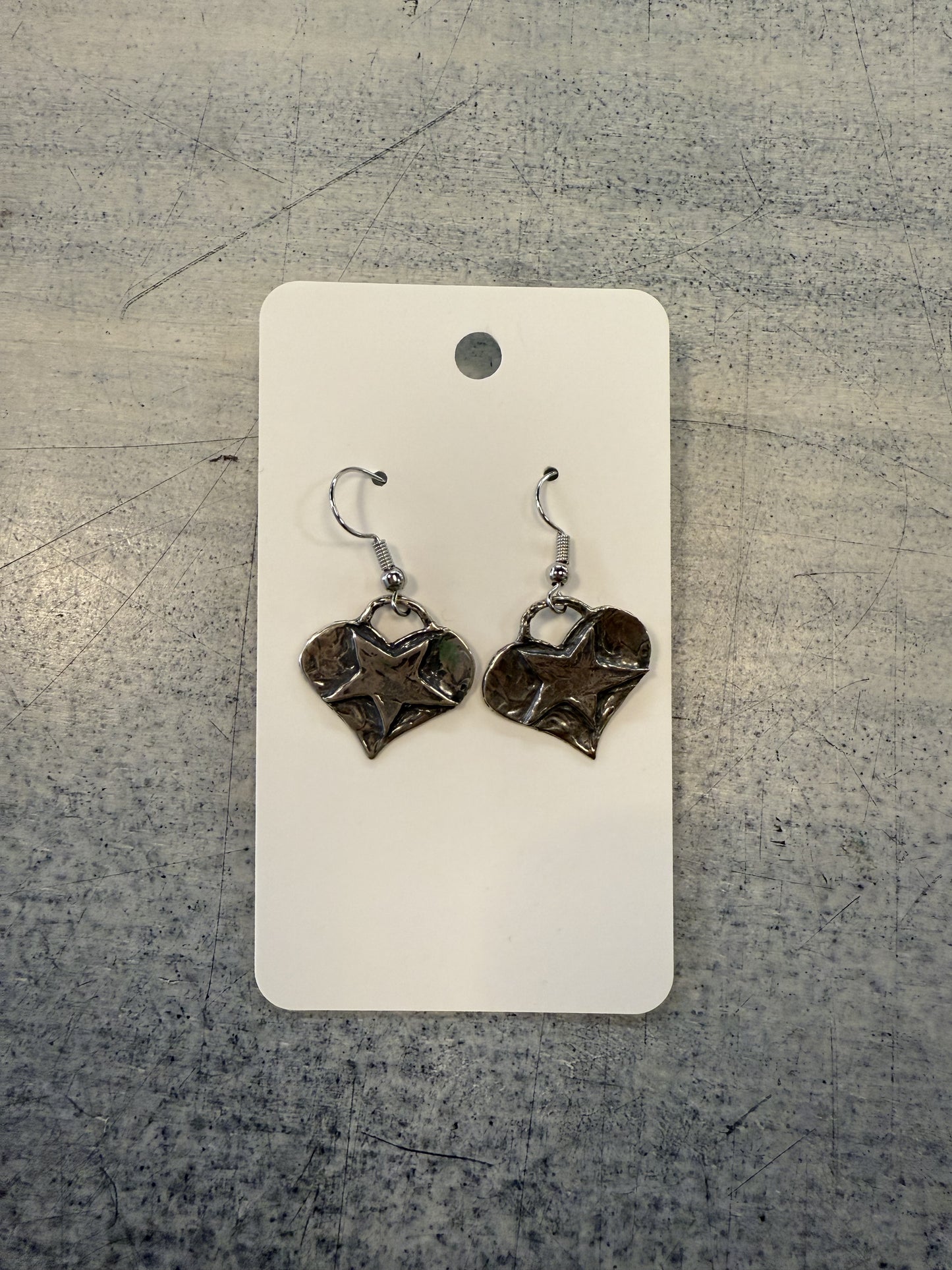 PJE Heart Star Dangle Earrings