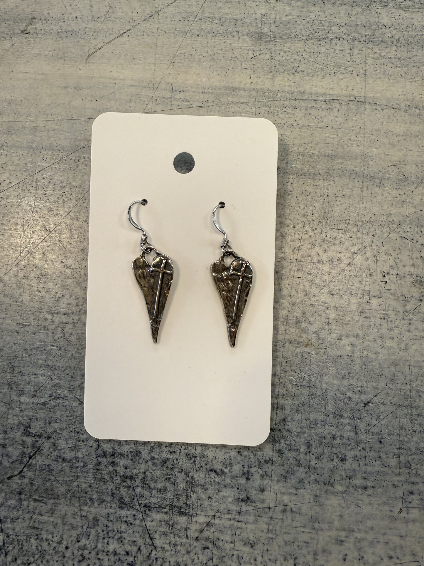 PJE Funky Heart Dangle Earrings