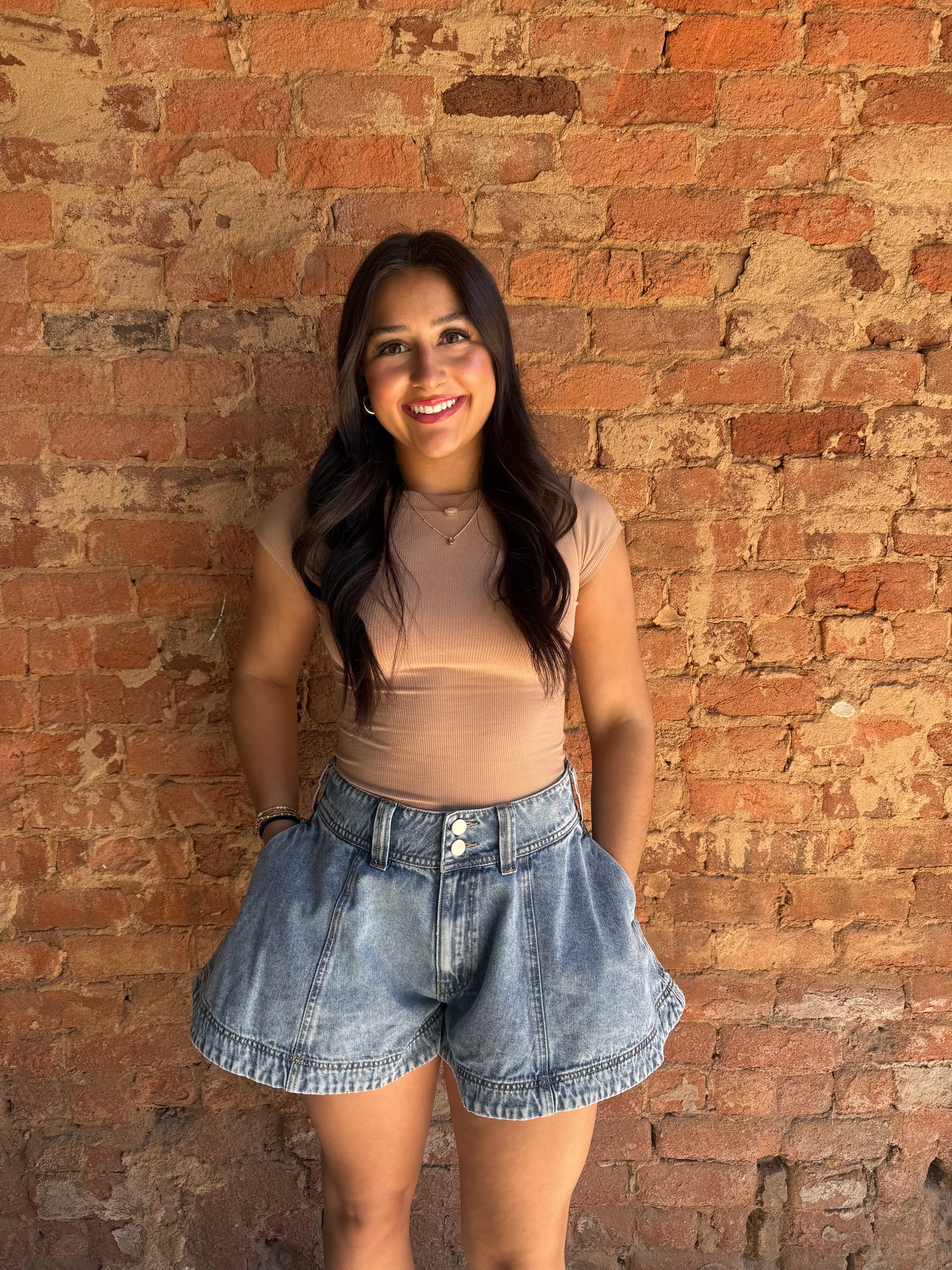 Blu Pepper Round Neck Bodysuit