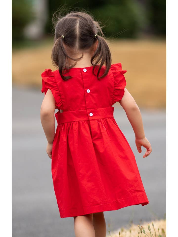 Little Girls Hand Embroidered Dress