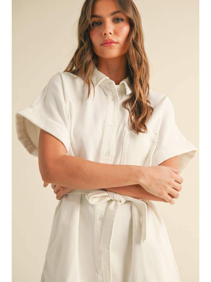 Miou Muse Tie Waist Romper