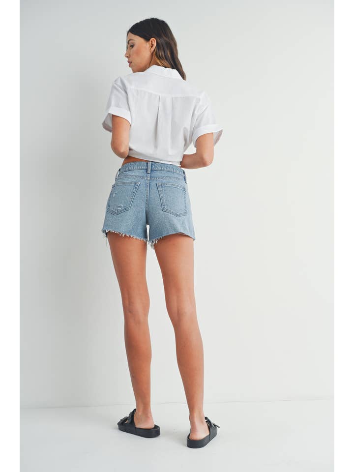 Just USA Distressed Stretch Short
