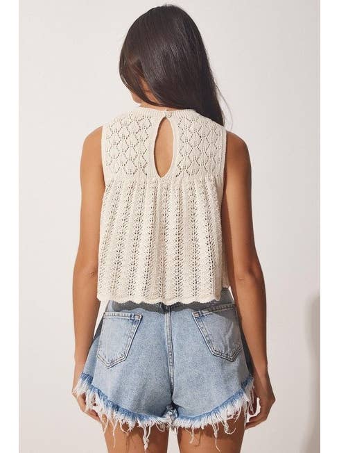 Wisteria Lane Fine Knit Crop Top