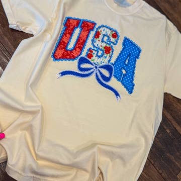 USA Printed Patterns Tee