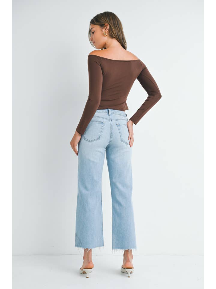JBD Slim Wide Leg Jeans