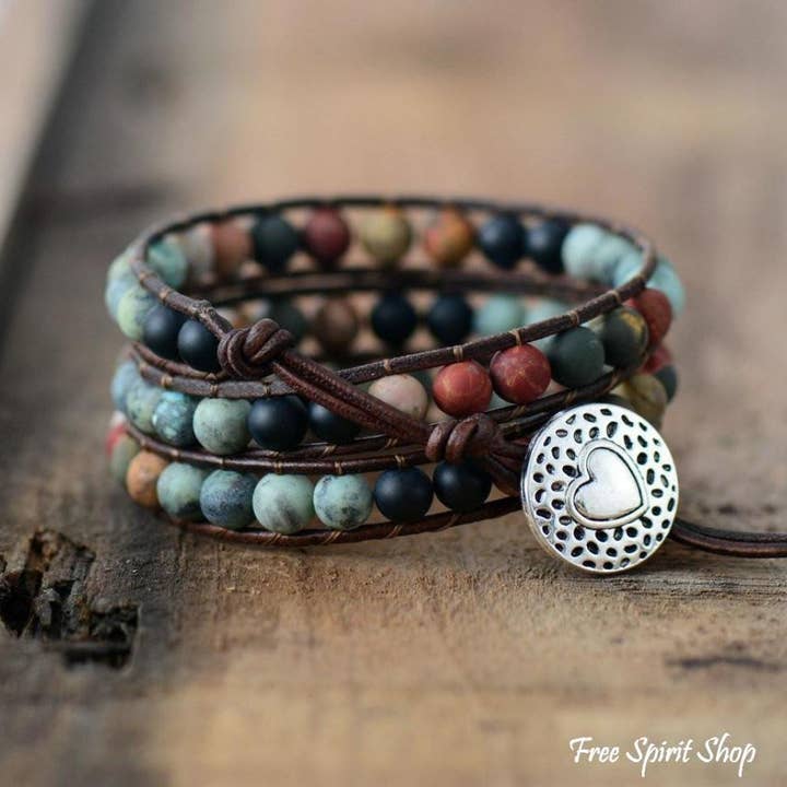 Free Spirit Natural Love Wrap Bracelet