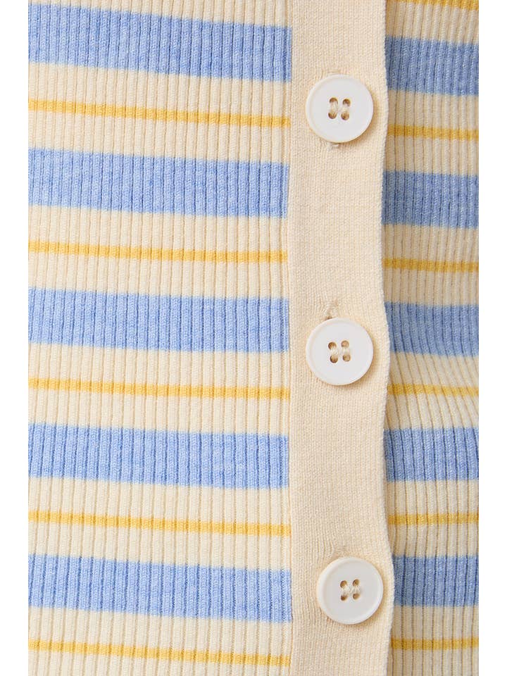 Le Lis Striped Knit Halter Neck