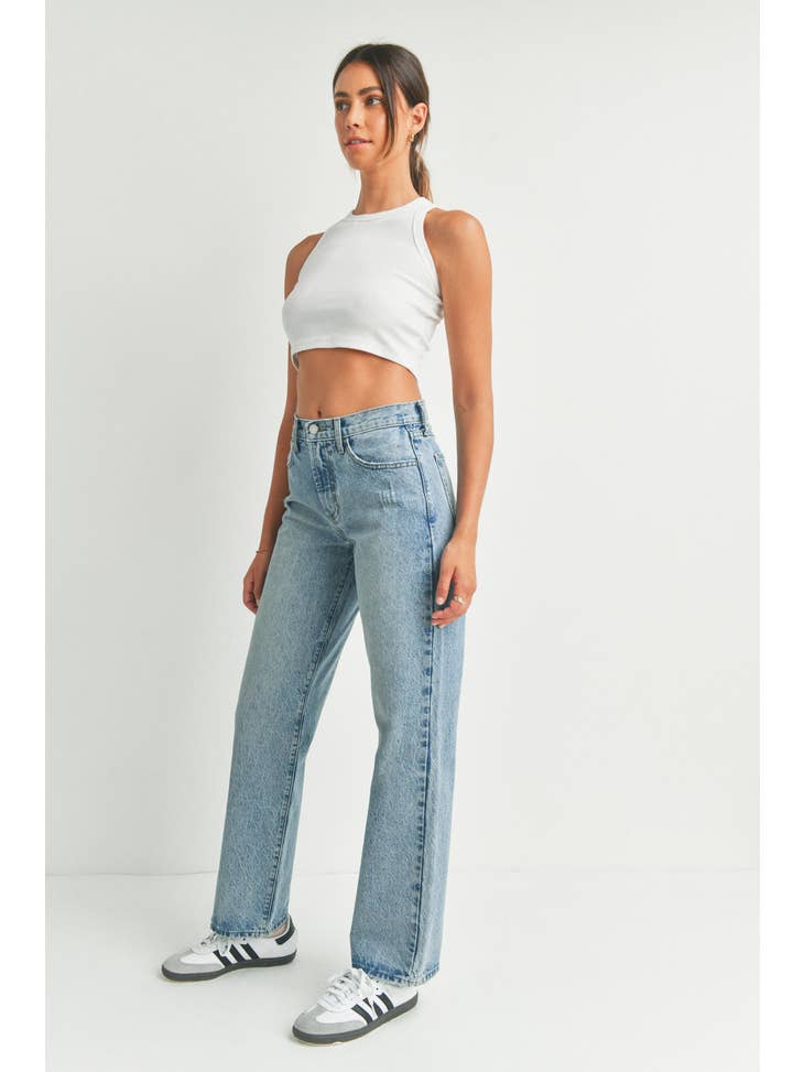 Just Black Denim Relaxed Straight Jean