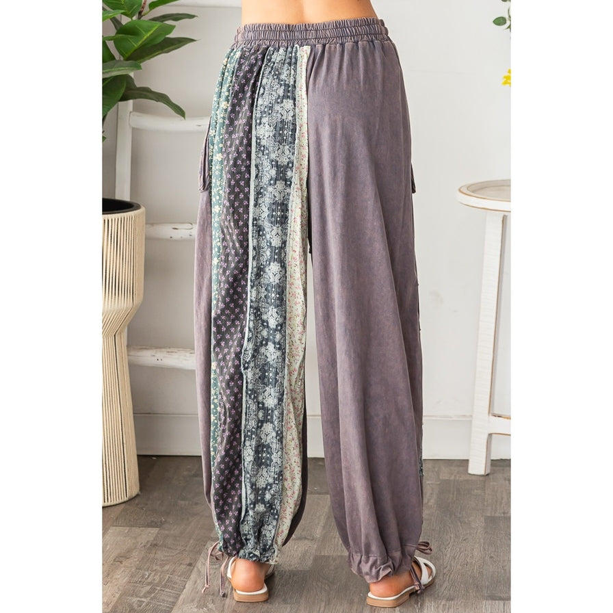 Oli & Hali Mixed Print Wide Leg Pants