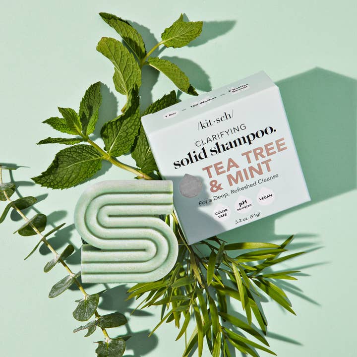 Kitsch Tea Tree + Mint Clarifying Shampoo Bar