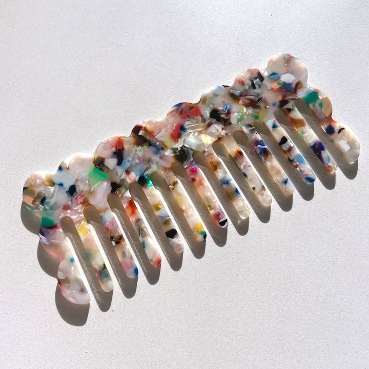 Wavy Acetate Hair Comb