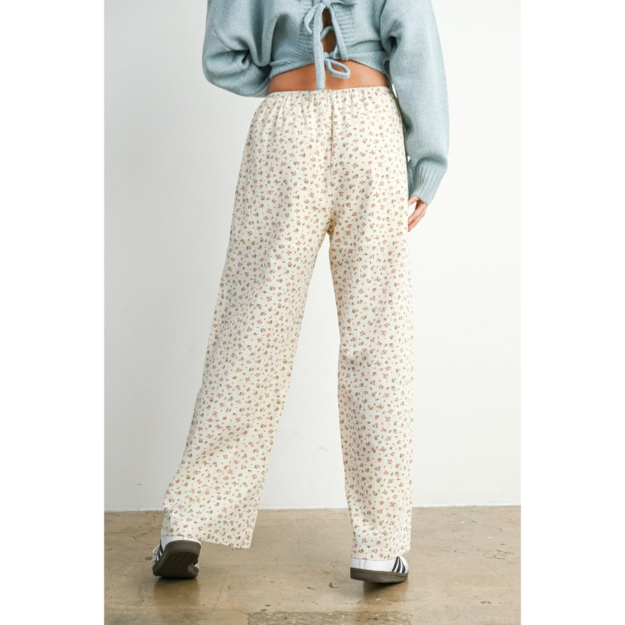 Floral Drawstring Pants