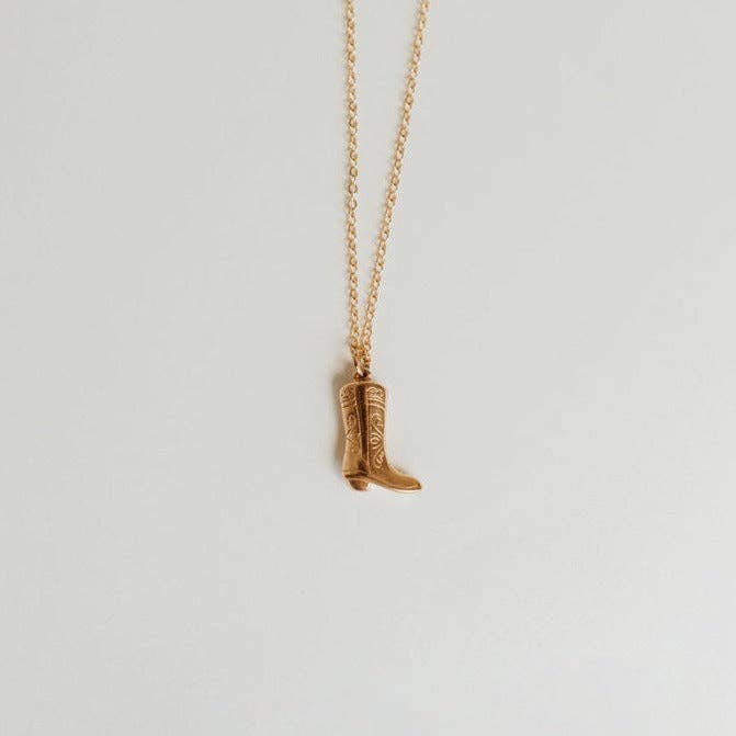 Mauve Jewelry Dolly Boot Necklace
