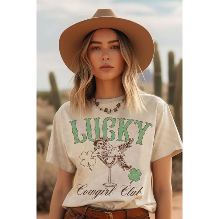 Lucky Cowgirl Club Graphic Tee