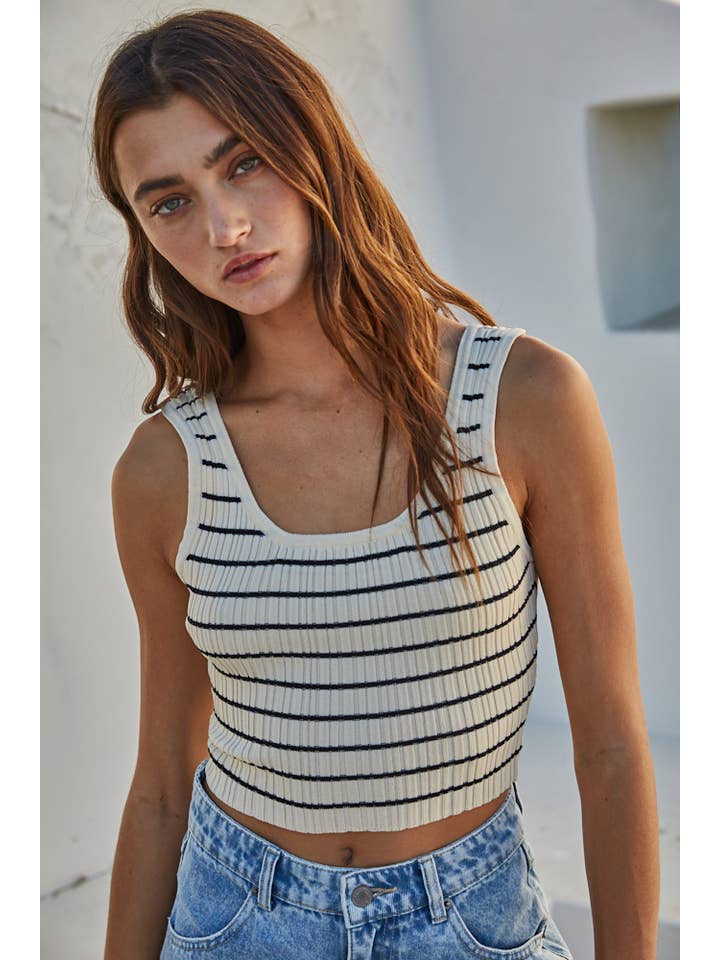By Together Sabrina Striped Tank