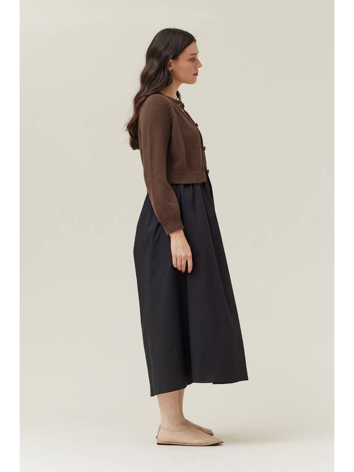 Grade & Gather Knit Crop Cardigan