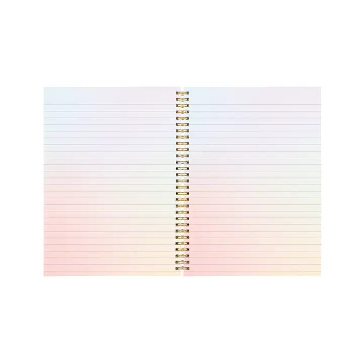 Talking Out Of Turn Rainbow Flower Notebook