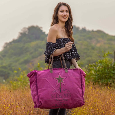 Myra Bag Popping Pink Weekender Bag