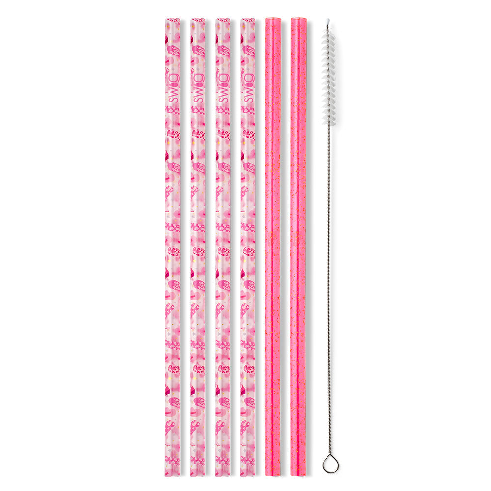 Swig Life Let's Go Girls Reusable Straw Set