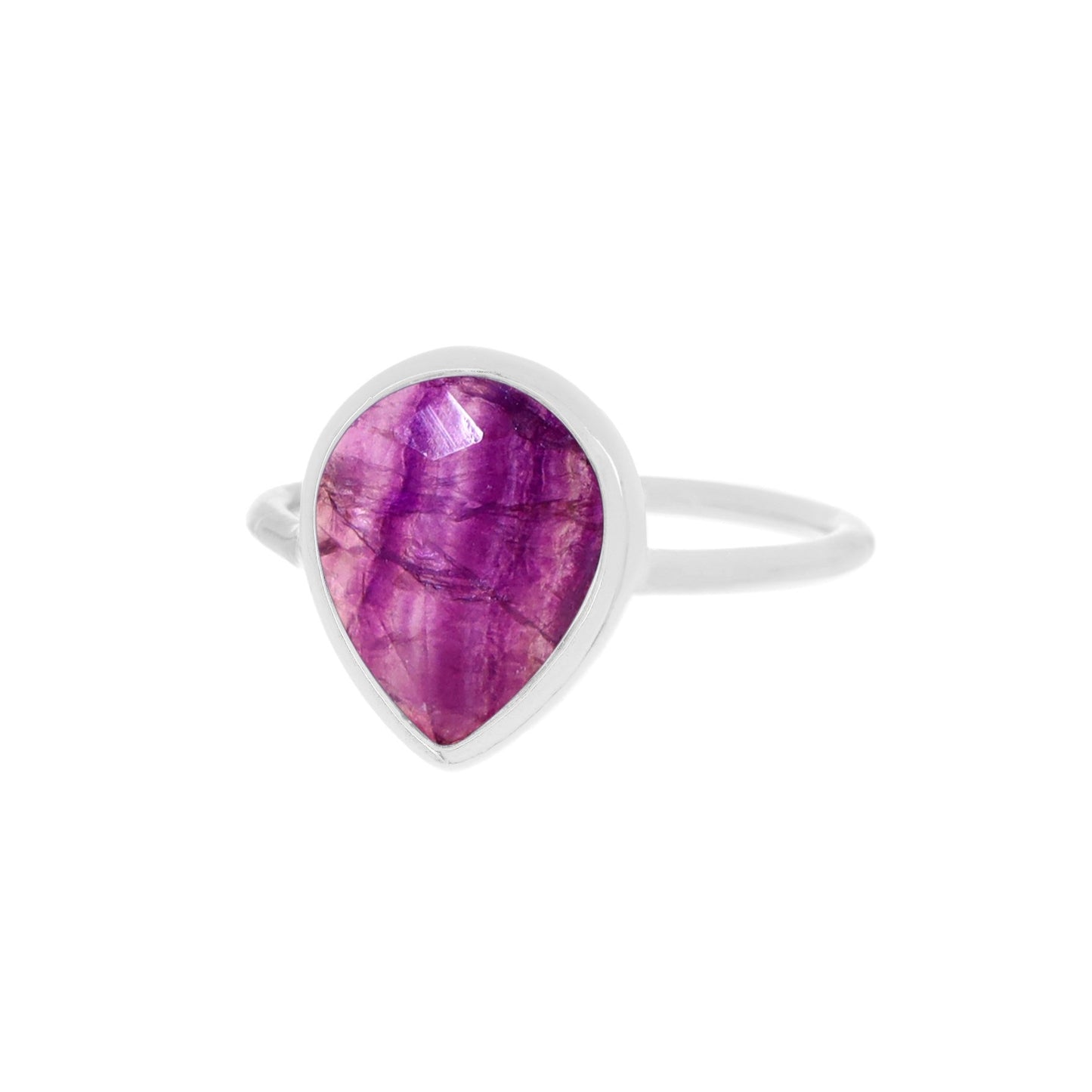 Amethyst Teardrop Ring