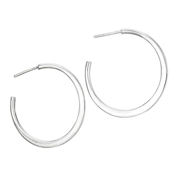 Dresden Sterling Silver Hoops