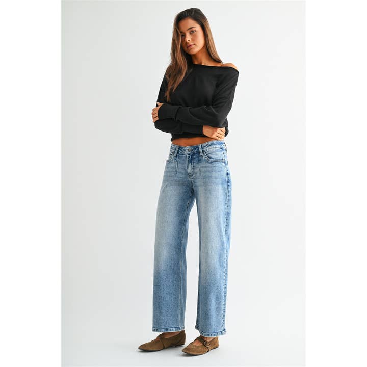 Mica Denim Low Rise Baggy Jeans
