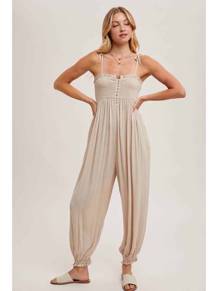 Blu Ivy Smocked Jumpsuit