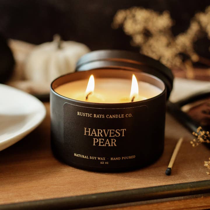 Rustic Rays Harvest Pear Soy Candle