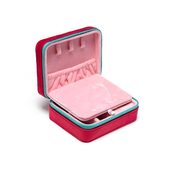 Velvet Strawberry Jewelry Case