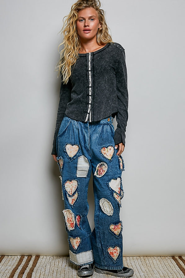 POL Vintage Wash Button Down Thermal
