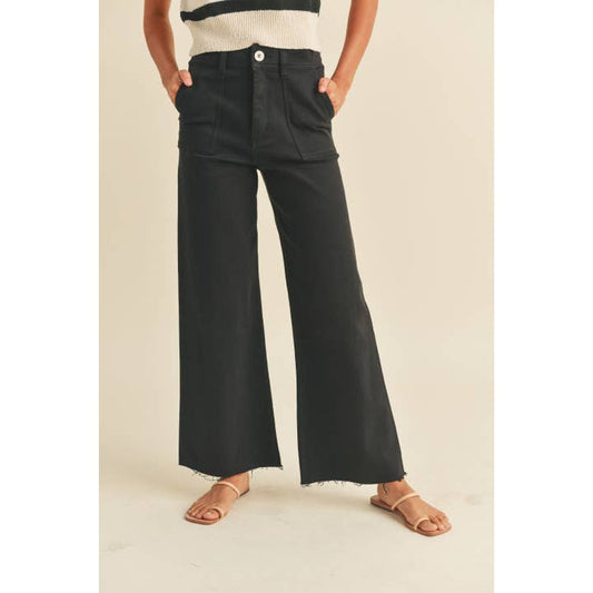 Miou Muse Cotton Stretch Wide Pants