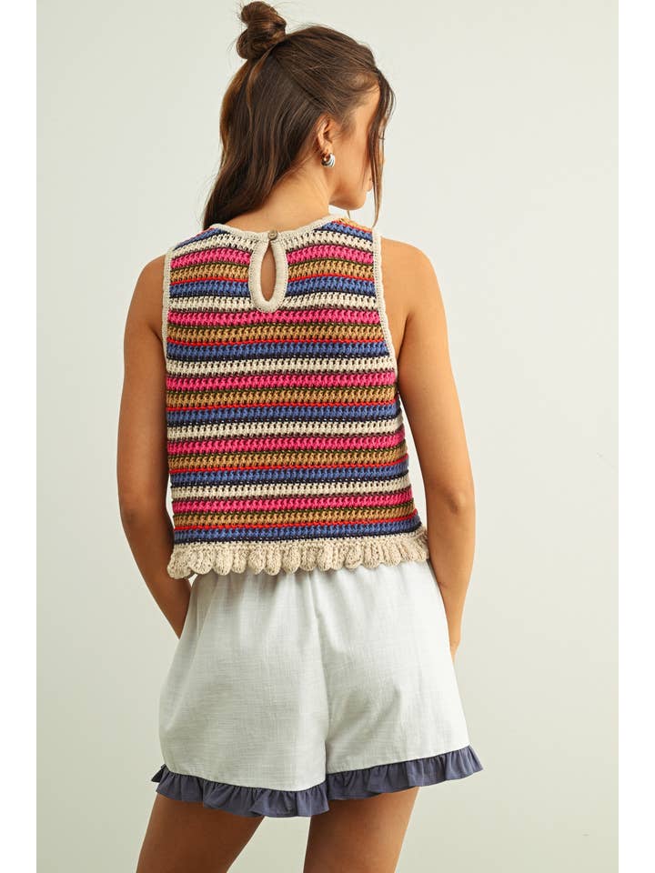 Miou Muse Multicolor Knit Top