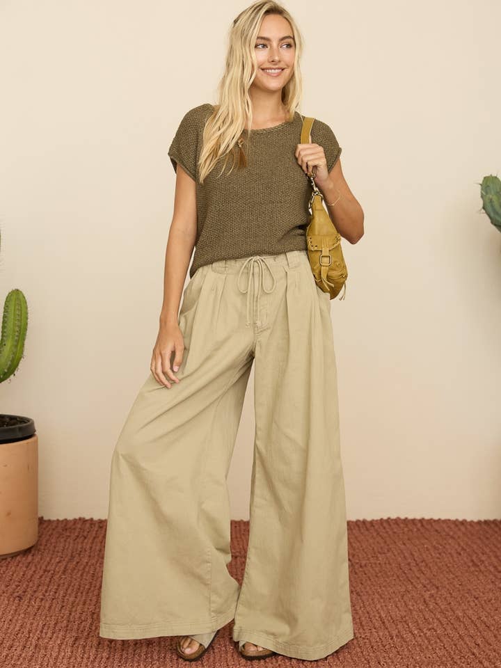 Textured Short Sleeve Sweater Top