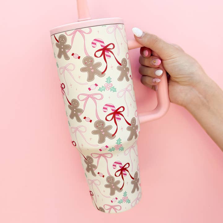 40oz Gingerbread Tumbler