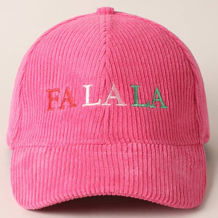 Falala Embroidered Corduroy Hat