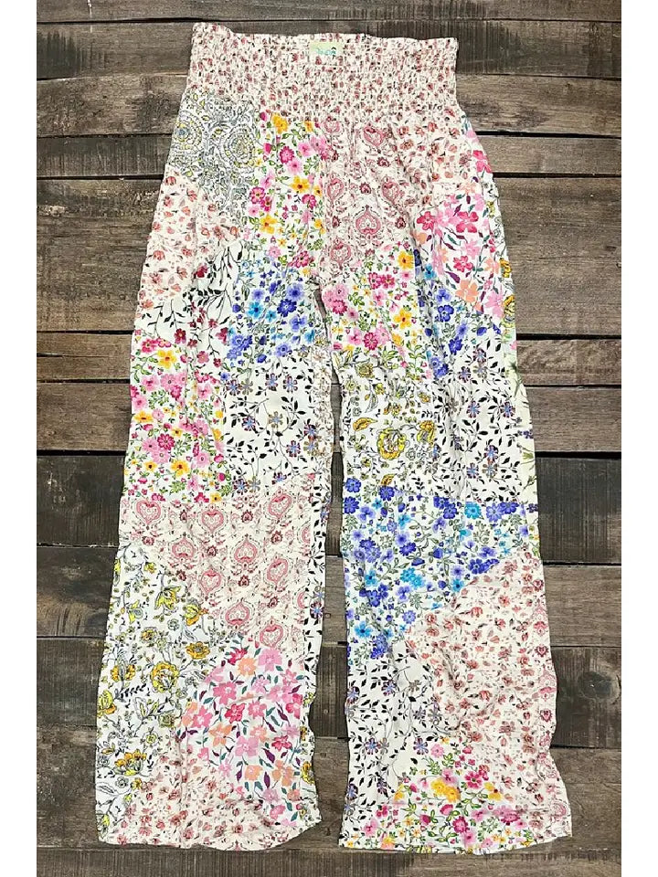 Jaded Gypsy Patchwork Dreams Pants - Floral