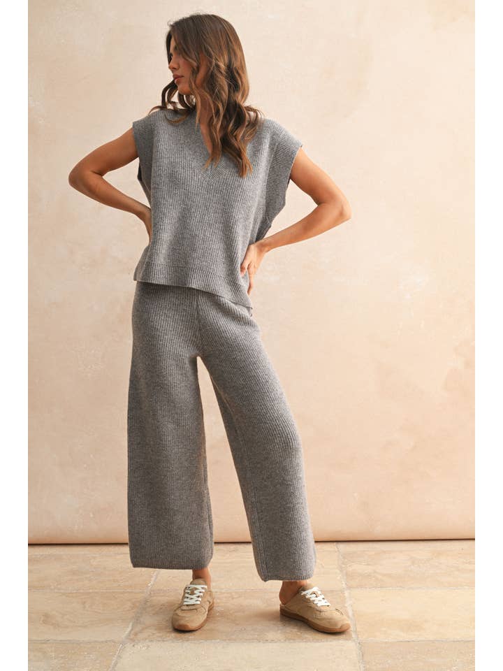 Miou Muse V Neck Sweater Set