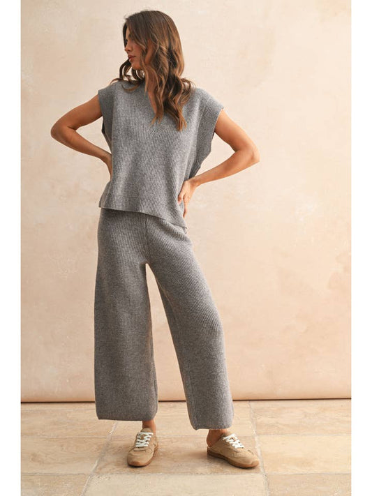 Miou Muse V Neck Sweater Set